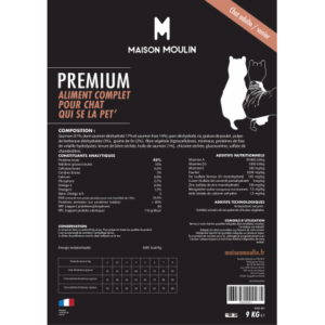 Croquettes Premium Saumon Chat Adulte Maison Moulin