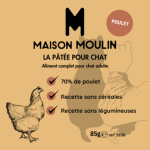 Pâtée au poulet chat - Maison Moulin