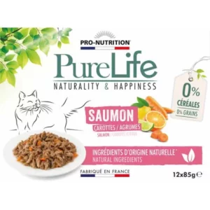 Pâtée Pure Life Chat Saumon sans céréales