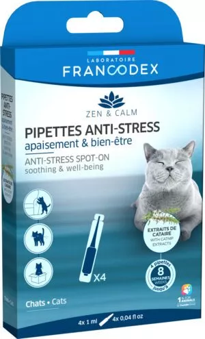 Pipettes anti-stress chat Zen & Calm