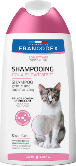 Shampoing doux et hydratant pour chat Francodex