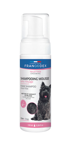 Shampoing mousse sans rinçage Francodex