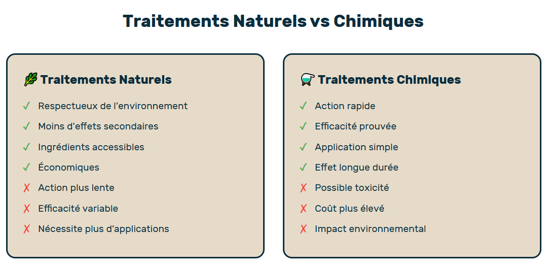 traitement naturel versus traitement chimique contre les puces du chien