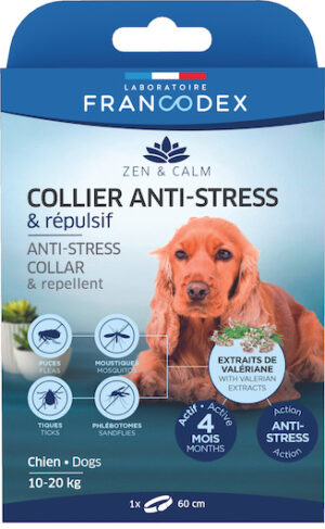 Collier anti-stress et répulsif chien Zen & Calm