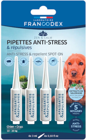 Pipettes anti-stress et répulsives chien Zen & Calm